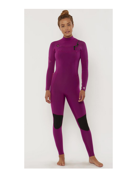 SISSTREVOLUTION 7 SEAS 3/2 BACK ZIP COLORS SERIE BZ (VISSLA (VA)) | Neoprene - Surf | Cendres de Lune - SARL ROBA Ajaccio