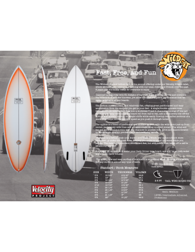 PYZEL WILD CAT 5'8 19"1/2 2"1/2 30L TWIN HIGH PERF (PYZEL SURFBOARD) | Board (Planches de surf) - Surf | Cendres de Lune - SARL