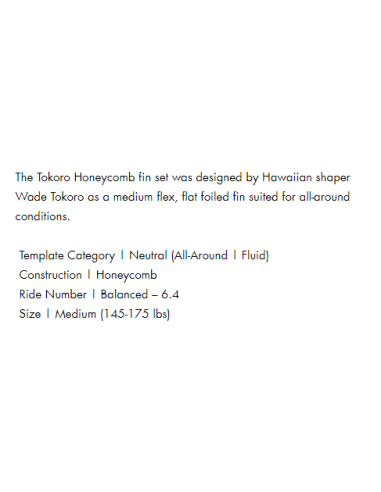 FUTUTES FINS TOKORO MEDIUM BALANCE (FUTURE FIN'S) | Accessoires - Surf | Cendres de Lune - SARL ROBA Ajaccio