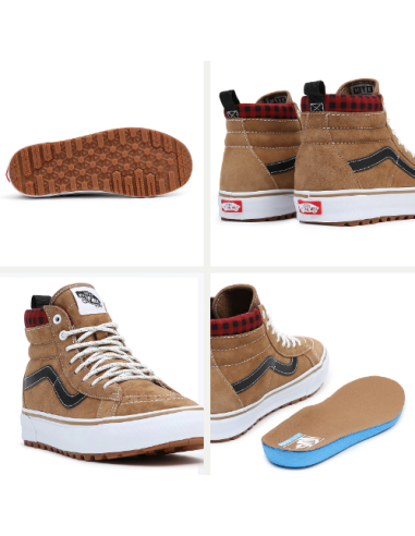 VANS SK8-HI MTE-1 PLAID BROWN/BLACK (VANS) | Pop Up - Surf Concept - Cendres de Lune | Cendres de Lune - SARL ROBA Ajaccio