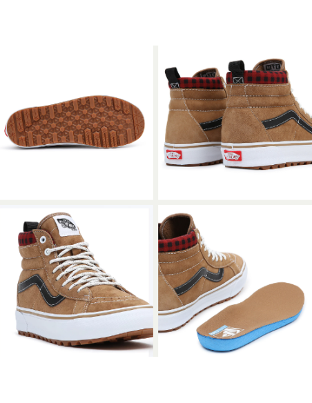 VANS SK8-HI MTE-1 PLAID BROWN/BLACK (VANS) | Pop Up - Surf Concept - Cendres de Lune | Cendres de Lune - SARL ROBA Ajaccio