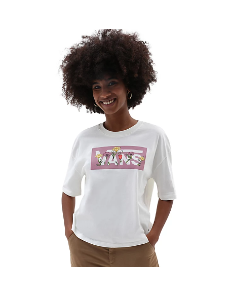 VANS GIRL T-SHIRT TUSSY BOXY FLOWER