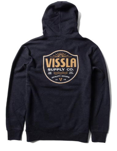VISSLA COSTAL ECO HOODIE STONE-BLK