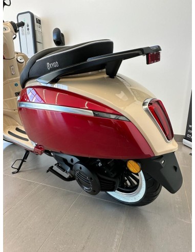 WINGO scooter 100% electrique Bordeaux/beige
