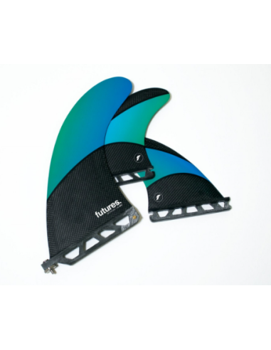 FUTURES FINS LONGBOARD TECH FLEX 2+1 BLUE/BLACK